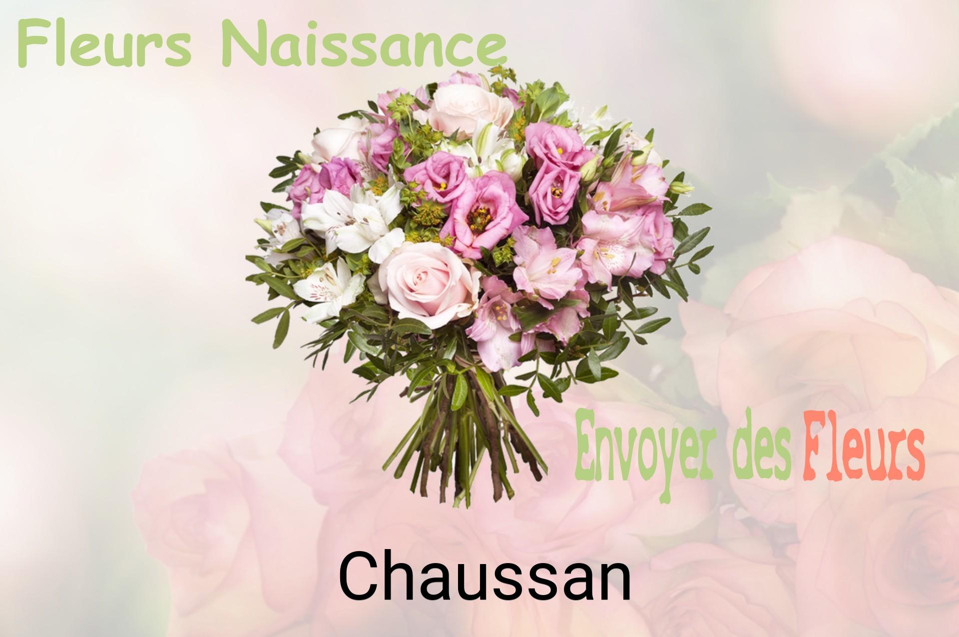 Bouquet de fleurs de naissance livré à Chaussan